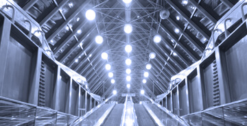 Custom electric solution - view of ceiling lighting